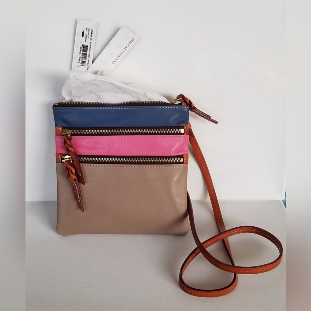 Dooney & Bourke North South Triple Zip Crossbody